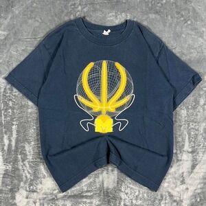 Y2K Michigan State Basketball Navy Blue & Yellow Graphic T-Shirt - youth large